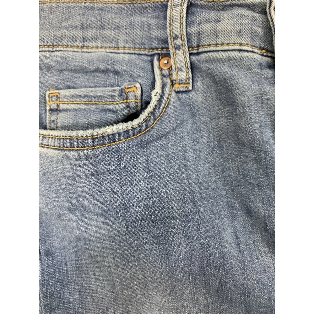 Free‎ People Jeans Womens Size 28 Destroyed Distress Skinny Medium Wash Denim